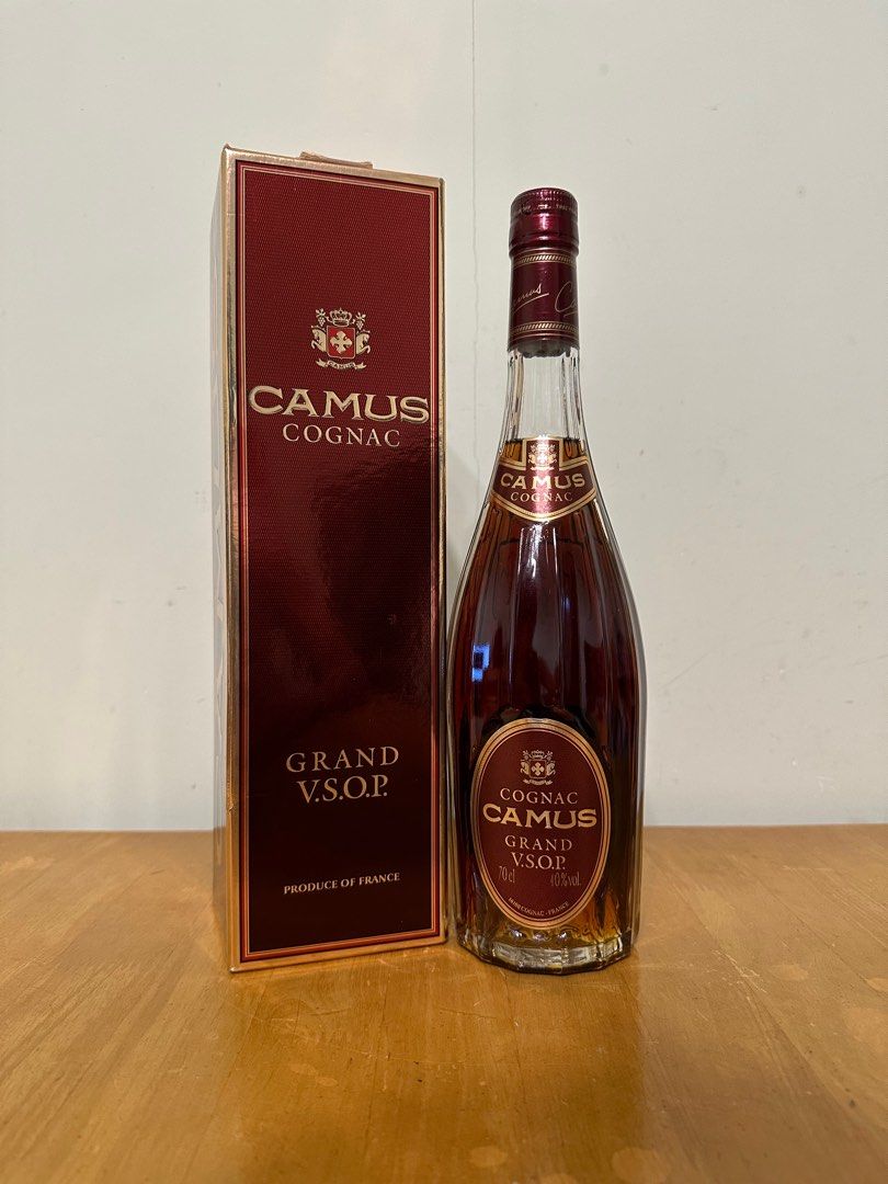 80年代舊裝干邑) Camus Grand VSOP cognac 金花700ml 40%, 嘢食& 嘢飲