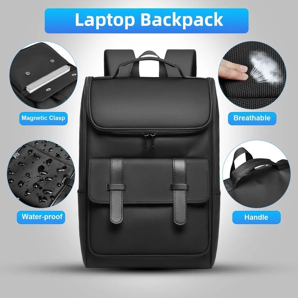 Backpack 15inch laptop backpack men black backpack