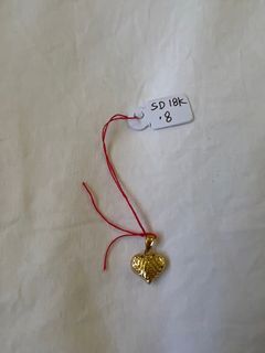 18k Saudi Gold Heart Pendant