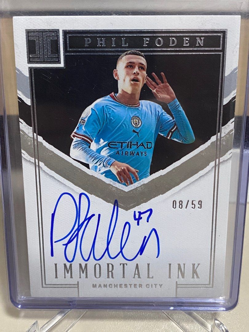 限/59 panini immortal ink Manchester City 曼城Phil foden on card