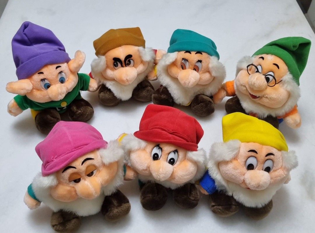 8pcs Lot Princess Snow White And The Seven Dwarfs Plush Peluche