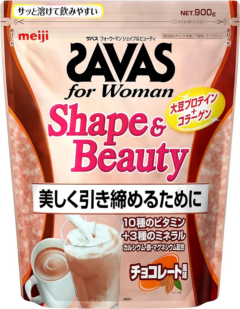 訂購) 日本製造明治SAVAS for Woman Shape & Beauty 膠原蛋白粉900g