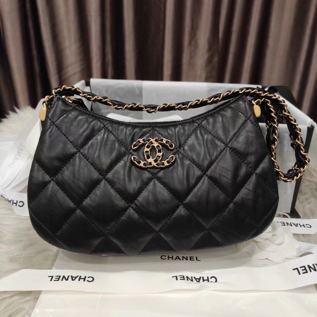 Chanel Black Aged Calfskin Casino Lucky Charms 2.55 Reissue Double