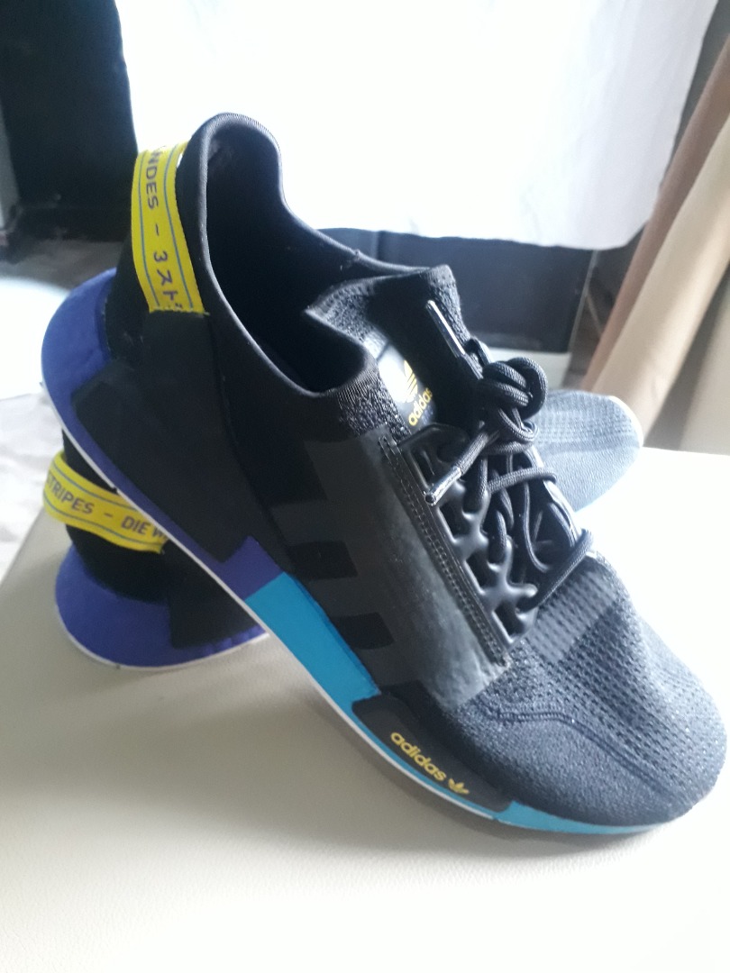 Adidas NMD R1 V2 Carbon Shock Yellow Men s Fashion Footwear Sneakers on Carousell