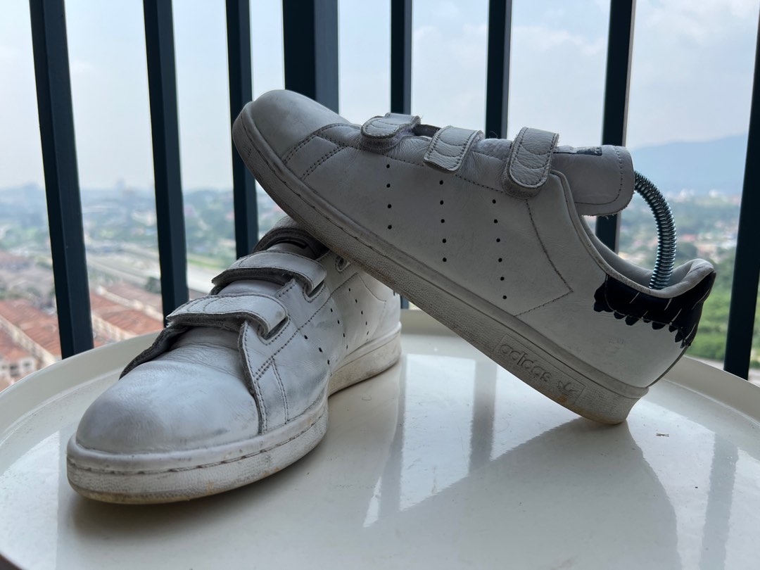 Adidas stan smith mens sale velcro