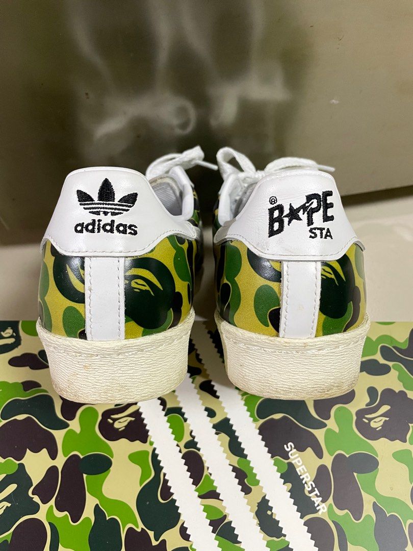 Adidas x Bape Superstar Apesta Bathing Ape, 男裝, 鞋, 波鞋- Carousell