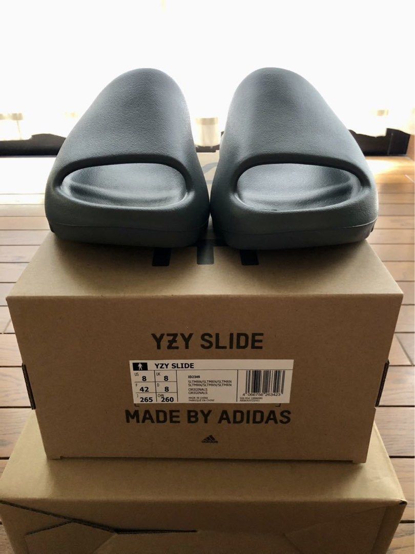 Adidas Yeezy Slide Slate Marine ID2349 深灰綠Uk8