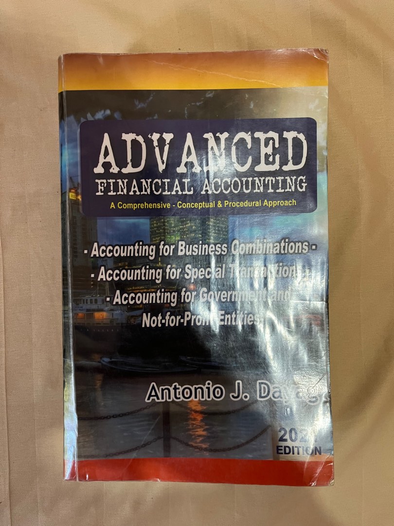 ADVANCED FINANCIAL ACCOUNTING Antonio Dayag 2021 Edition, Hobbies