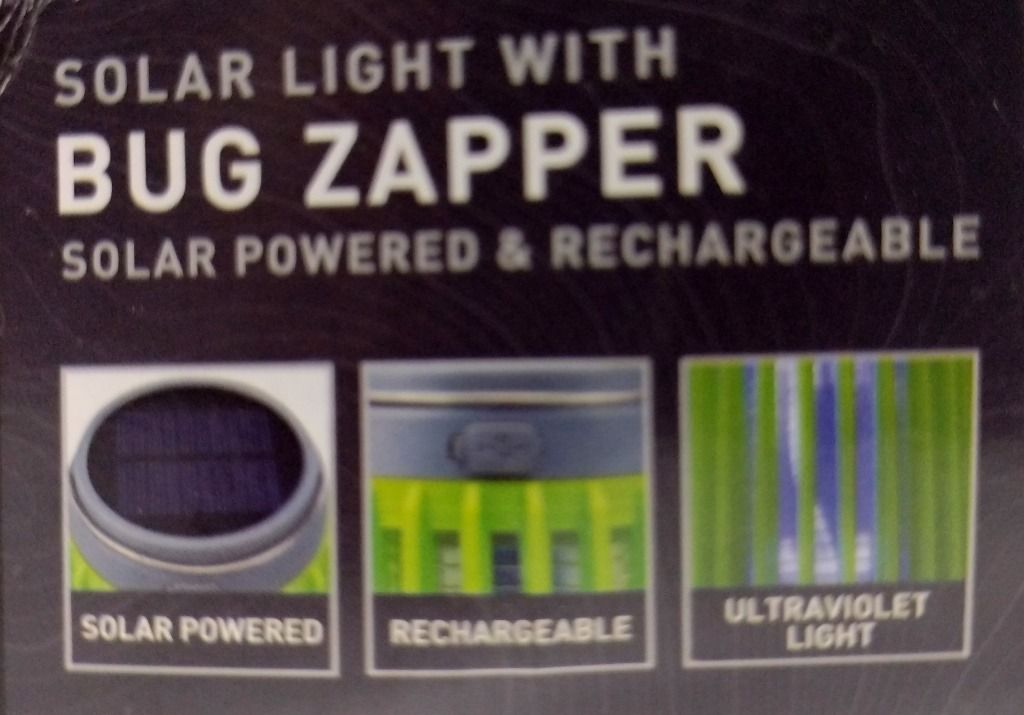 Adventuridge SolarRechargeable Bug Zapper & Multilight, Furniture
