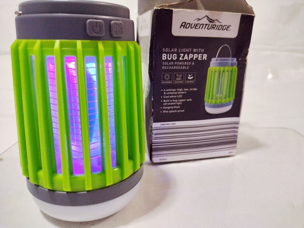 Adventuridge SolarRechargeable Bug Zapper & Multilight, Furniture