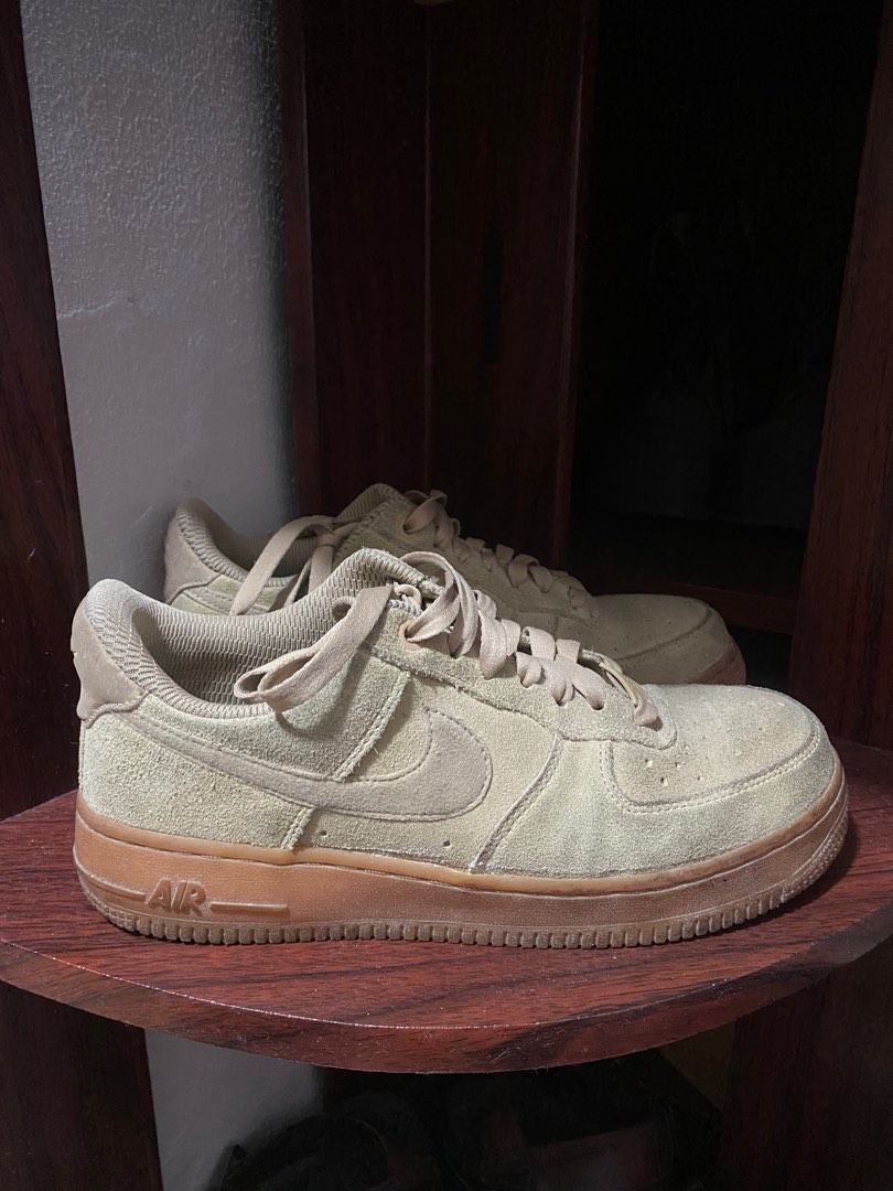 suede brown air forces