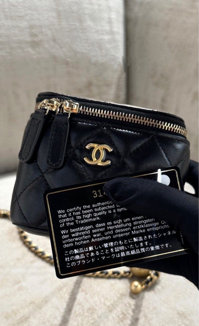 AUTHENTIC CHANEL MINI VANITY PEARL CRUSH, Luxury, Bags & Wallets on  Carousell