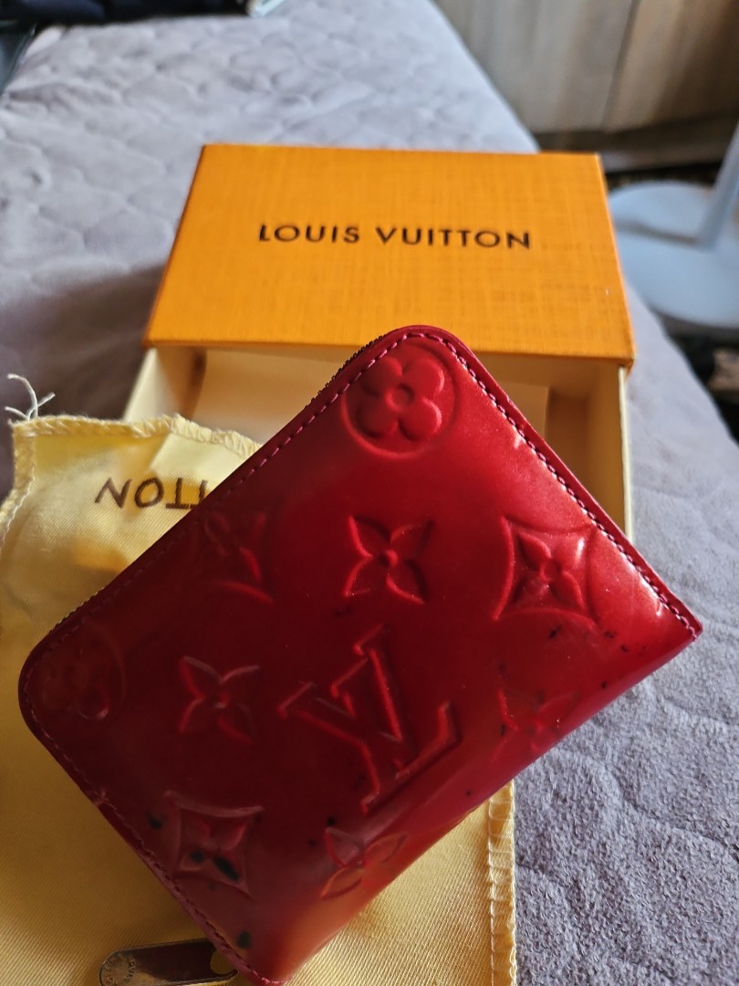 Louis Vuitton Vernis Zippy Coin Purse Red Cherry 