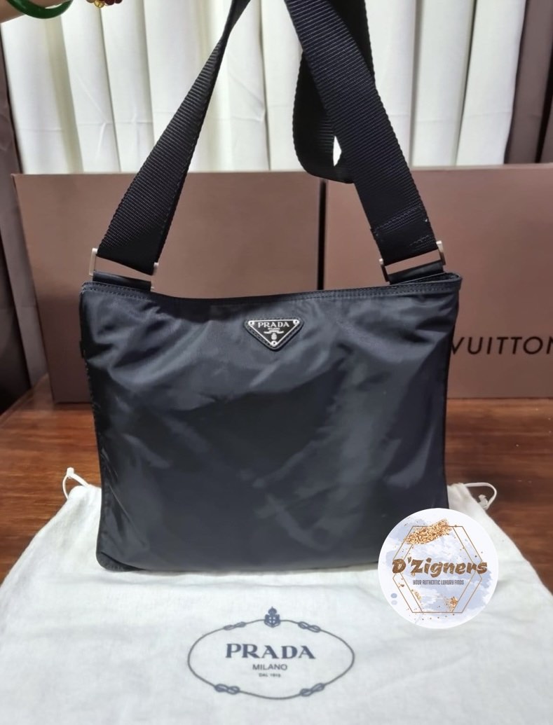 Authentic Prada Nylon Sling bag, Luxury, Bags & Wallets on Carousell