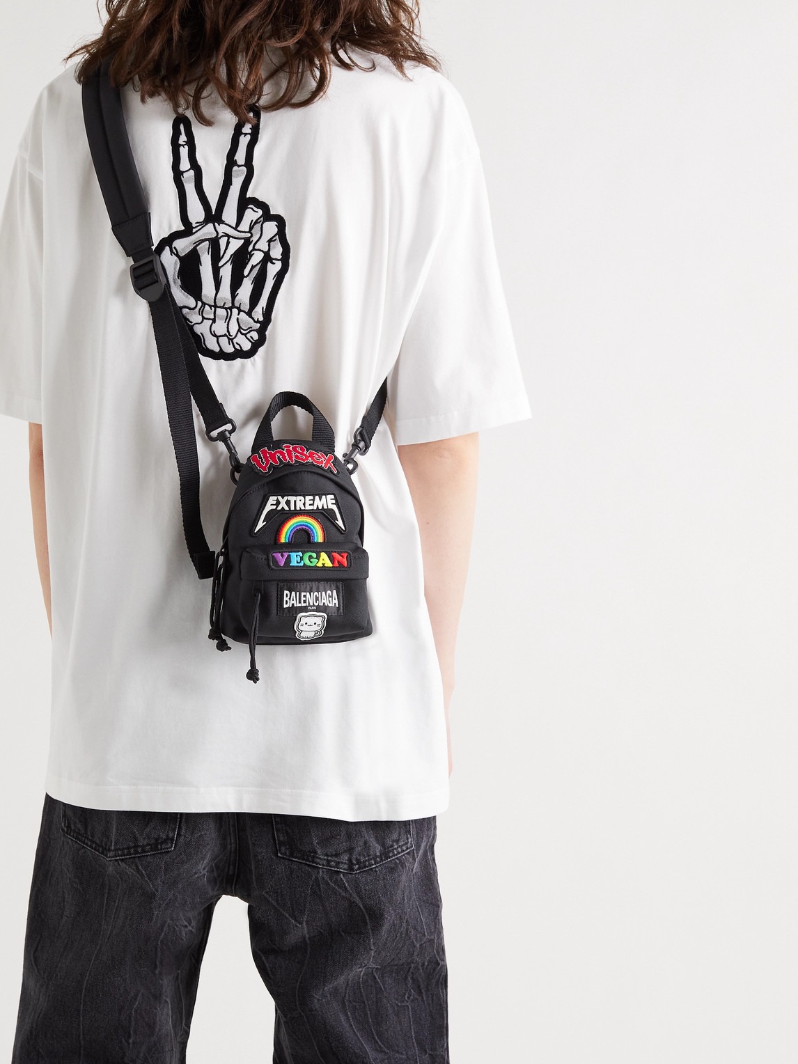 BALENCIAGA Mini Oversize Backpack In Black Nylon Luxury Bags Wallets on Carousell