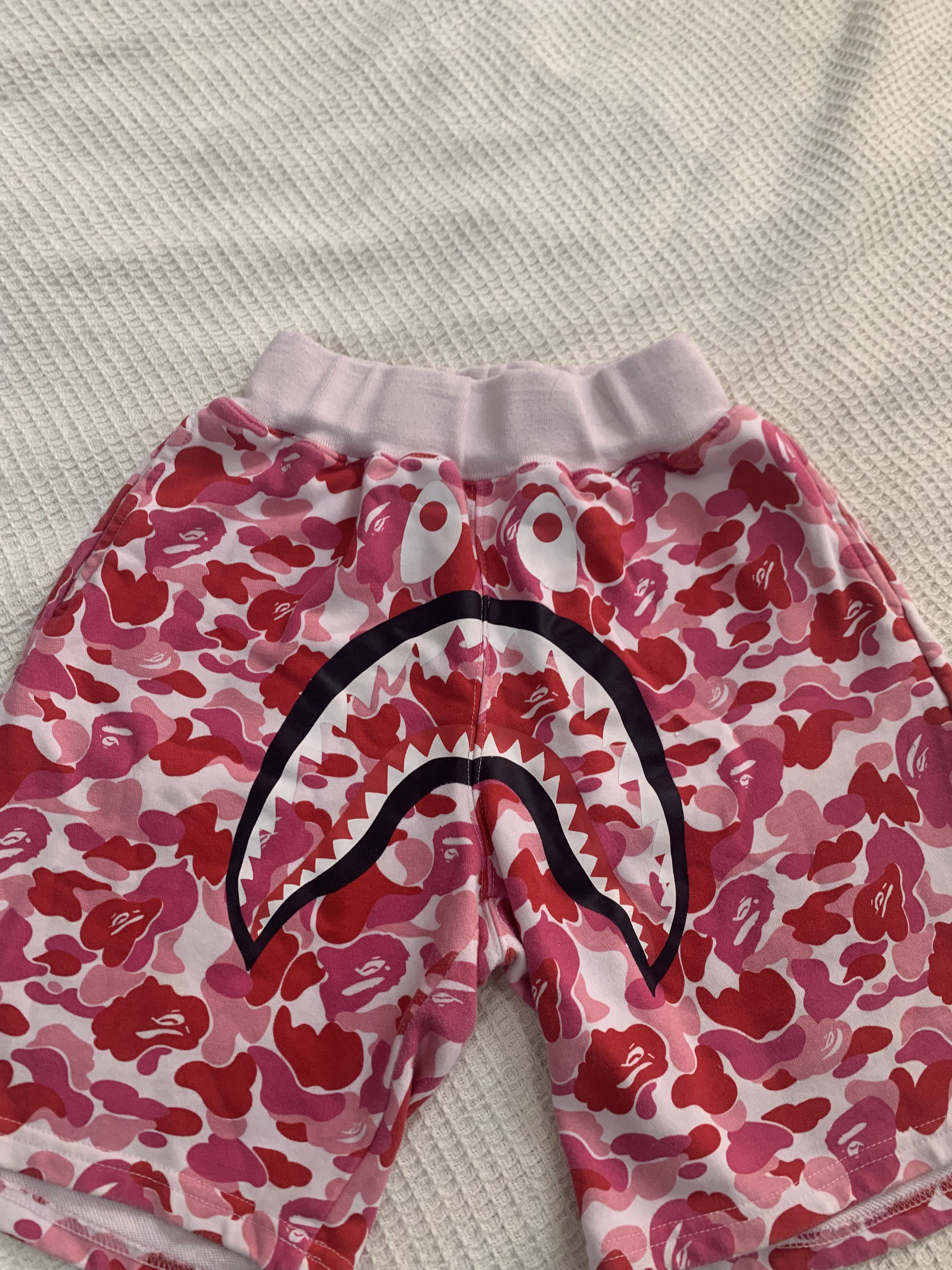 Pink sales bape shorts