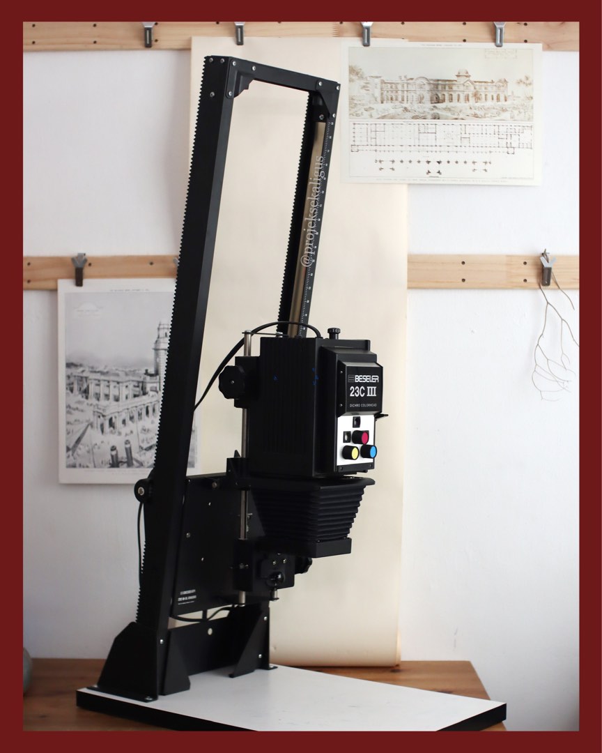 BESELER 23C IIIXL darkroom enlarger with accessories, Photography