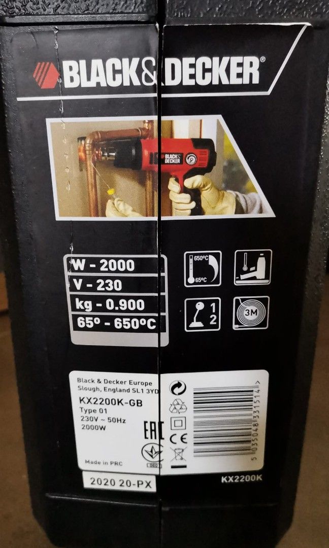 BLACK + DECKER Heat Gun KX2200K-GB