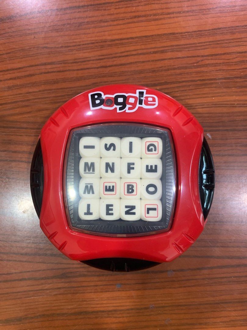 Boggle (Category: Toys & Collectibles) located in Shah Alam. Submitted by kevinwcj (Listing ID 1259676385, Image 3). Description: Boggle by Hasbro (1+ players) Includes: - Boggle twistable word grid - Box 1x CR2032 battery not included (Required to use the built-in timer, but not necessary for gameplay).
