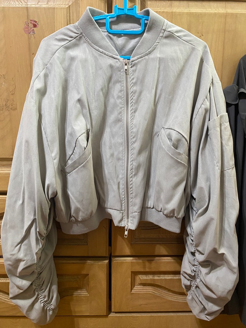 bomber grey jacket common unique kr