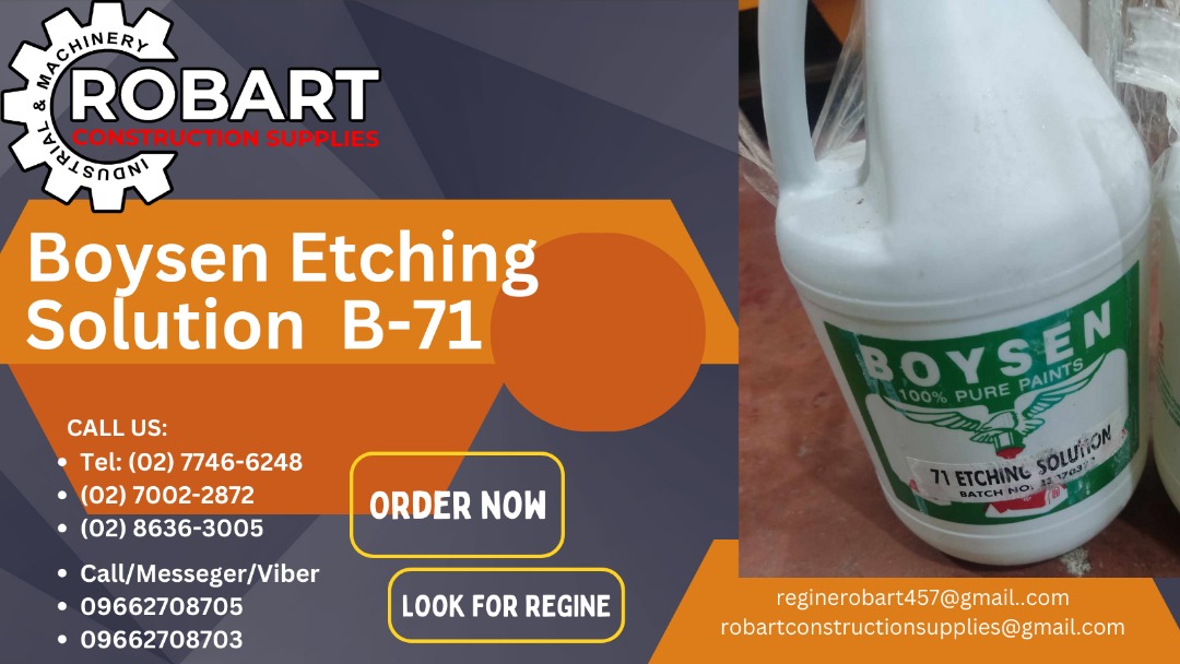 Boysen Etching Solution B71, Commercial & Industrial, Construction