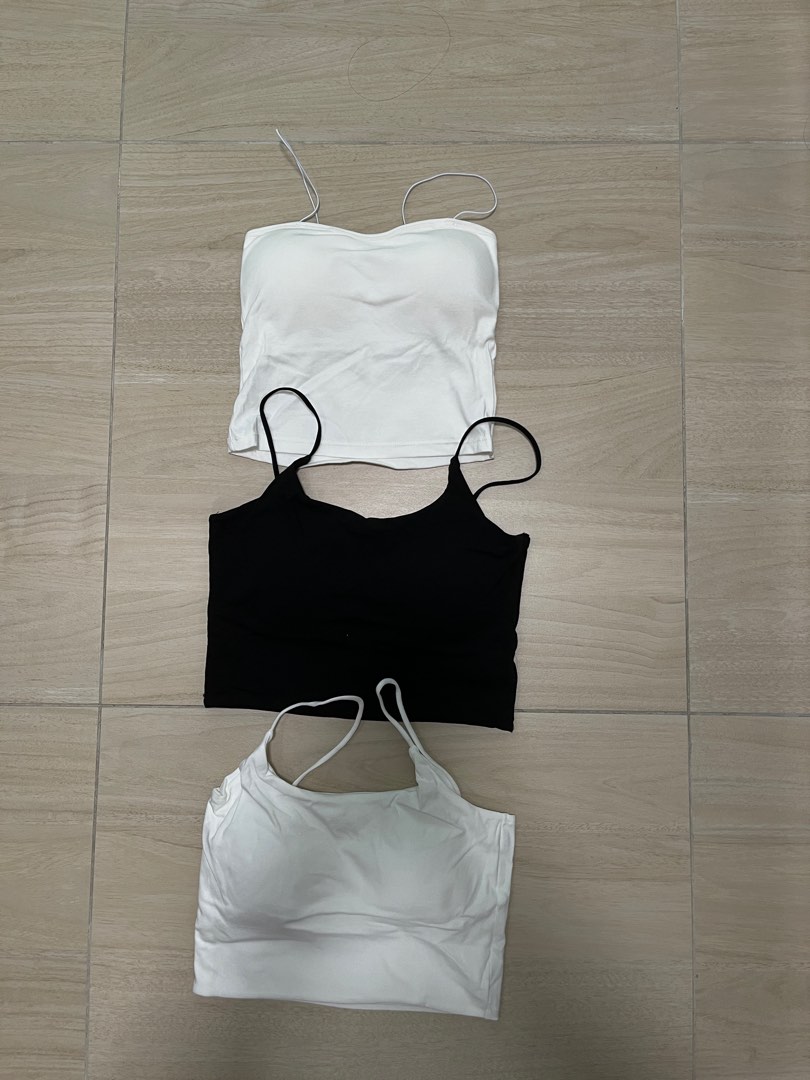 3 for $15 (Singlet with bra) , Women's Fashion, Tops, Sleeveless