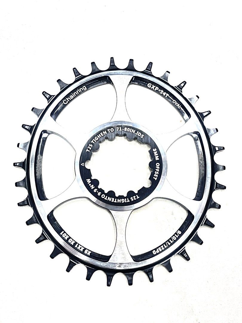 34t oval chainring mtb sales