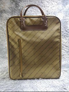 Brown Zipper Box Travel Bag
