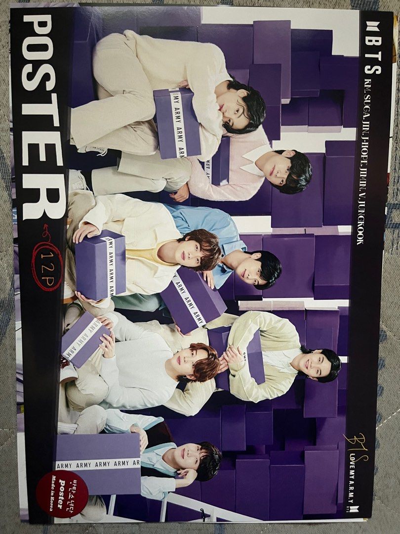 BTS posters (from korea) (Category: K-Wave Merchandise) located in Manila. Submitted by allygarciaaaa (Listing ID 1259725890, Image 1). Description: Php 50 each Php 315 set (7 pcs + sticker freebie).