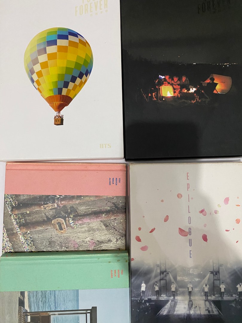 BTS Unsealed Albums (On Stage Epilogue DVD, HYYH Young Foever and YNWA