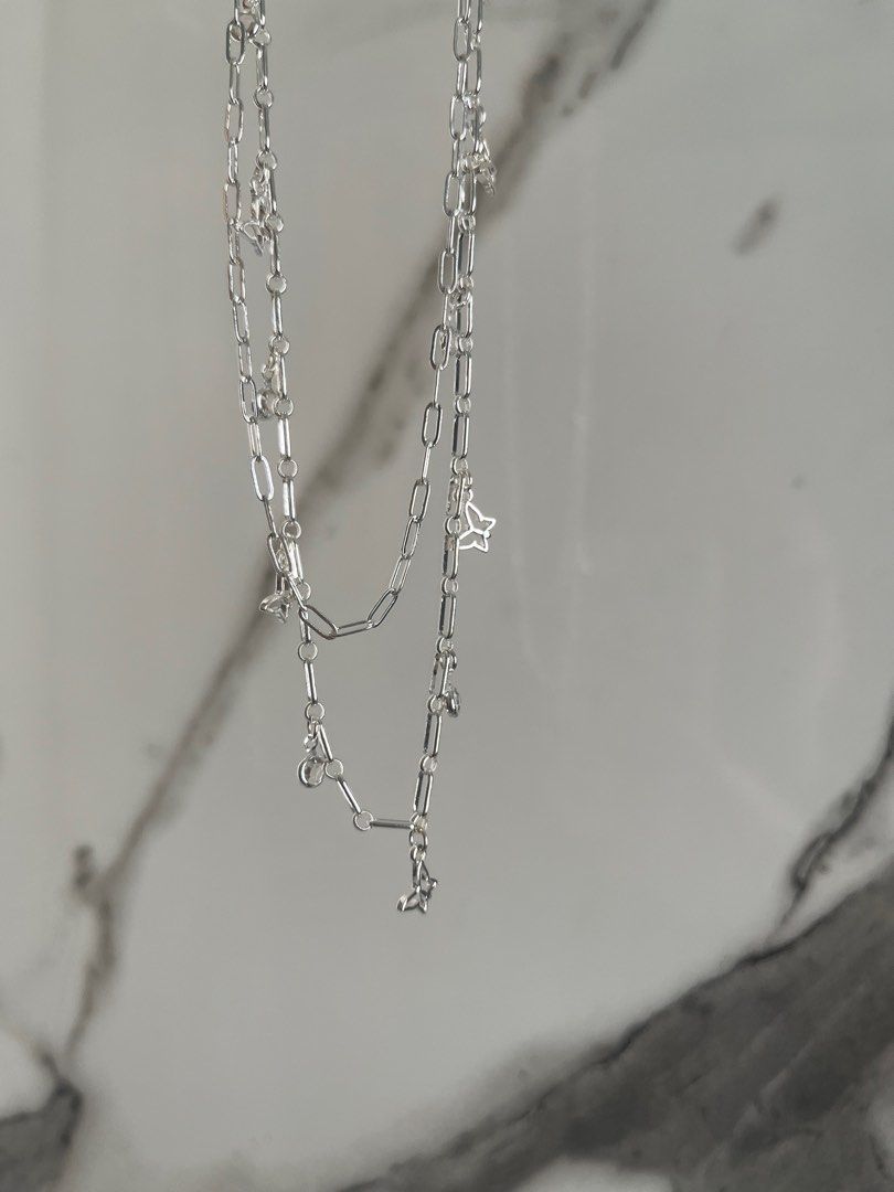 Real silver necklace online