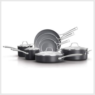 Calphalon 2095338 10-Piece Cookware Set, Classic Pots And Pans Set  Stainless Steel