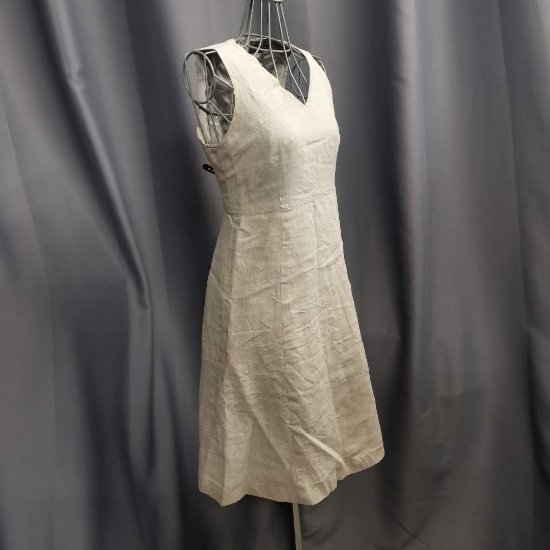 Calvin Klein Beige Linen Dress Women s Fashion Dresses Sets
