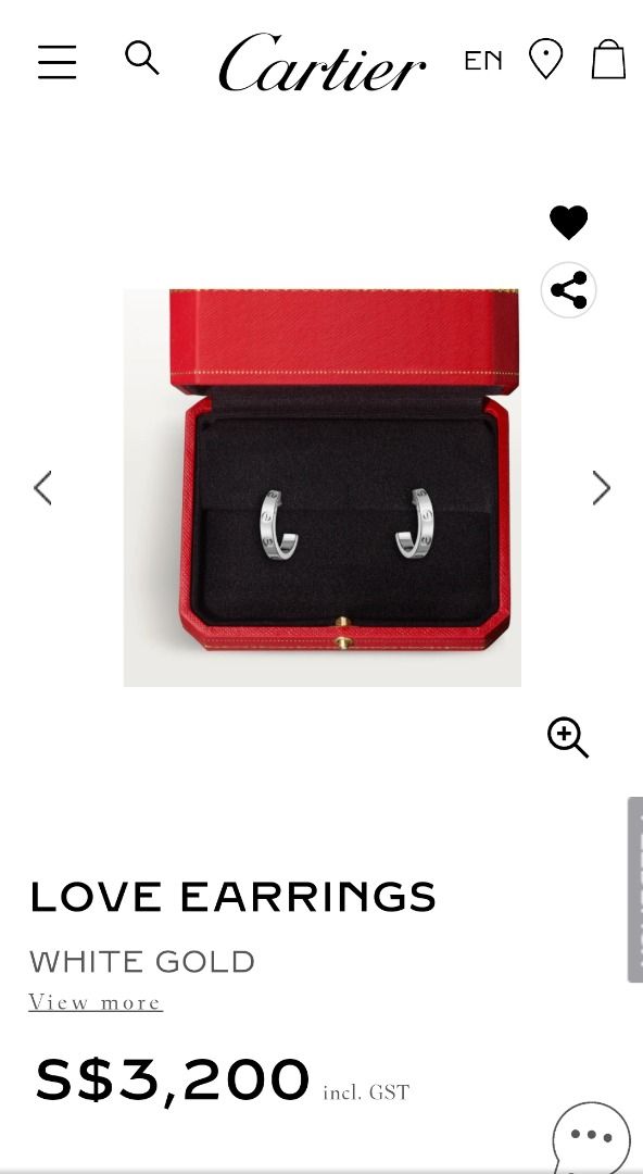 Cartier hotsell screw earrings
