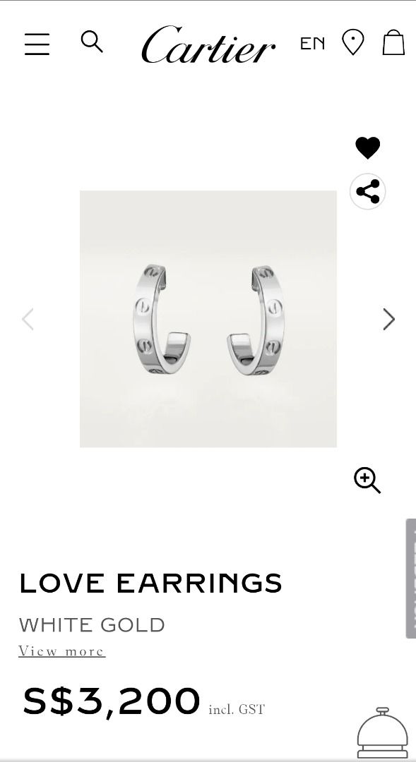Cartier clearance love earrings