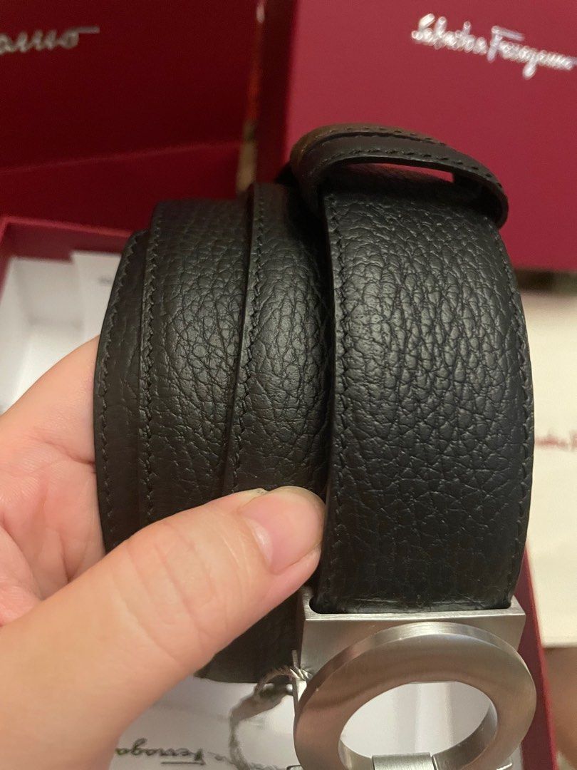 Salvatore Ferragamo Reversible Leather Gancini Belt Unboxing 