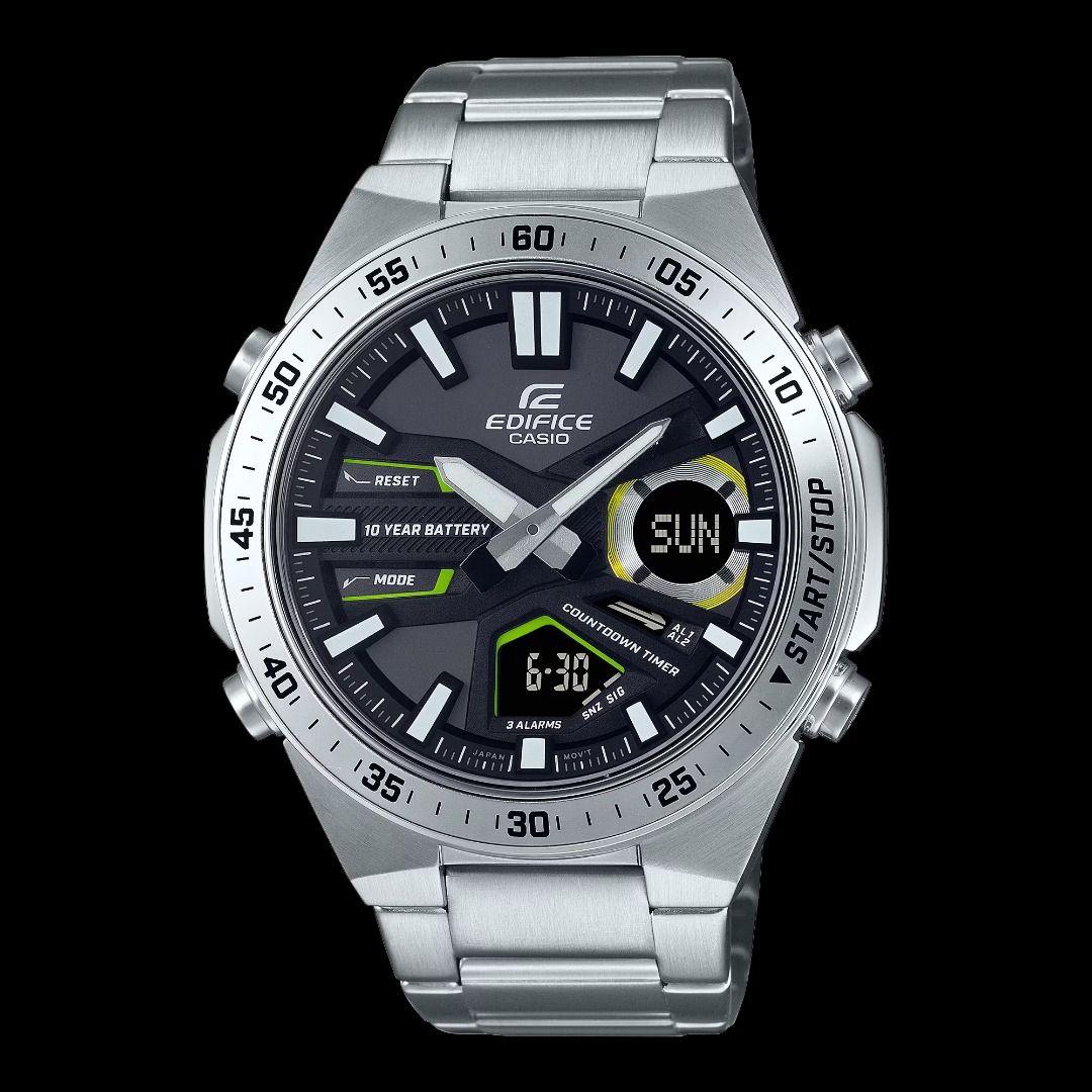 Casio edifice black stainless 2025 steel