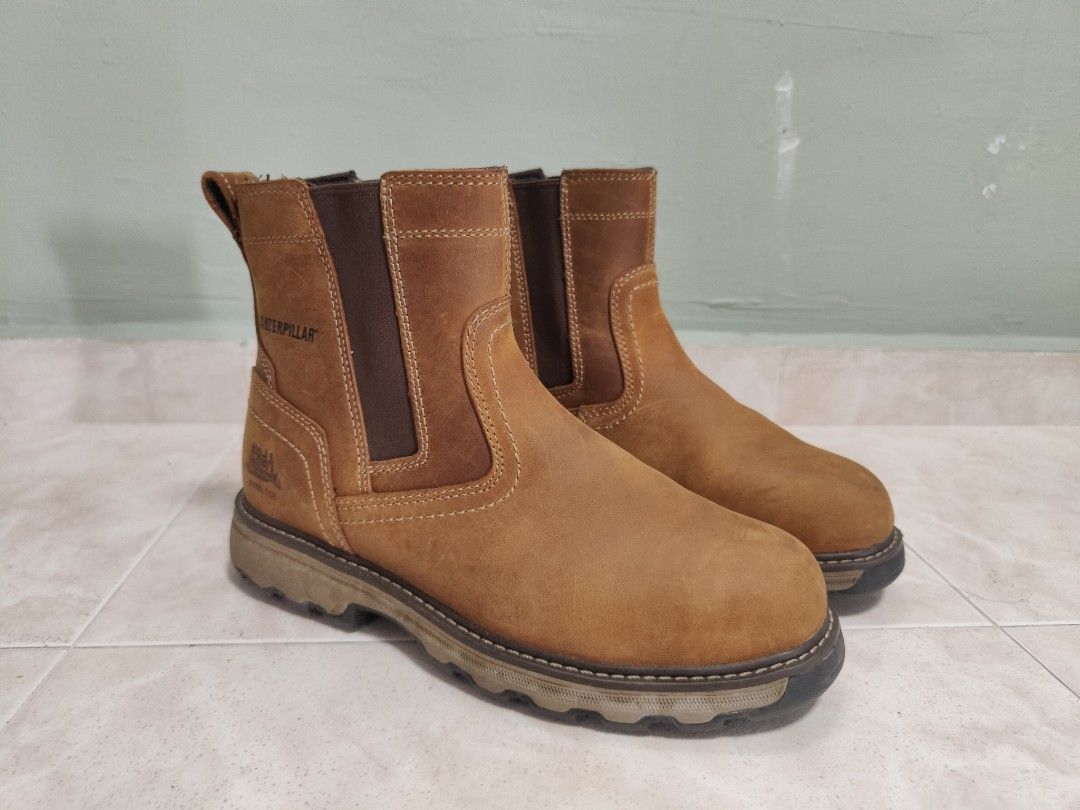 Caterpillar slip on steel toe boots outlet