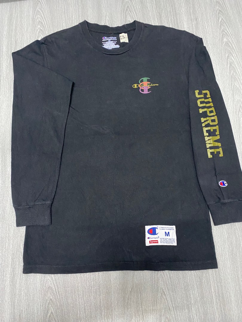 Champion x supreme shirt Men s Fashion Tops Sets Tshirts