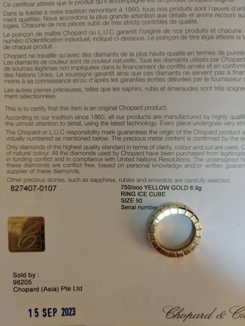 Chopard cube ring outlet