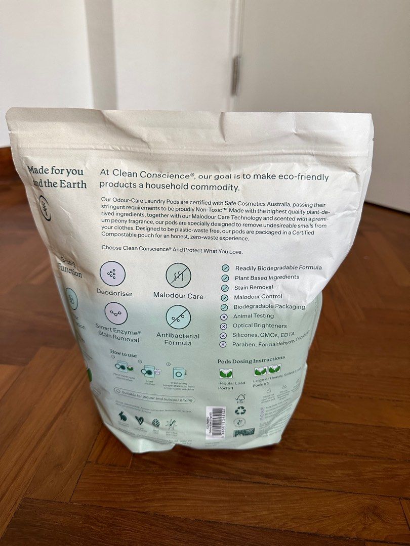 Clean Conscience Laundry Pods (50 pods), Furniture & Home Living