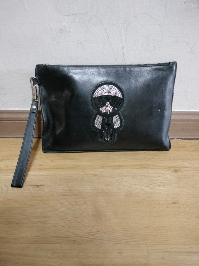 Clutch bag FENDI leather bundle