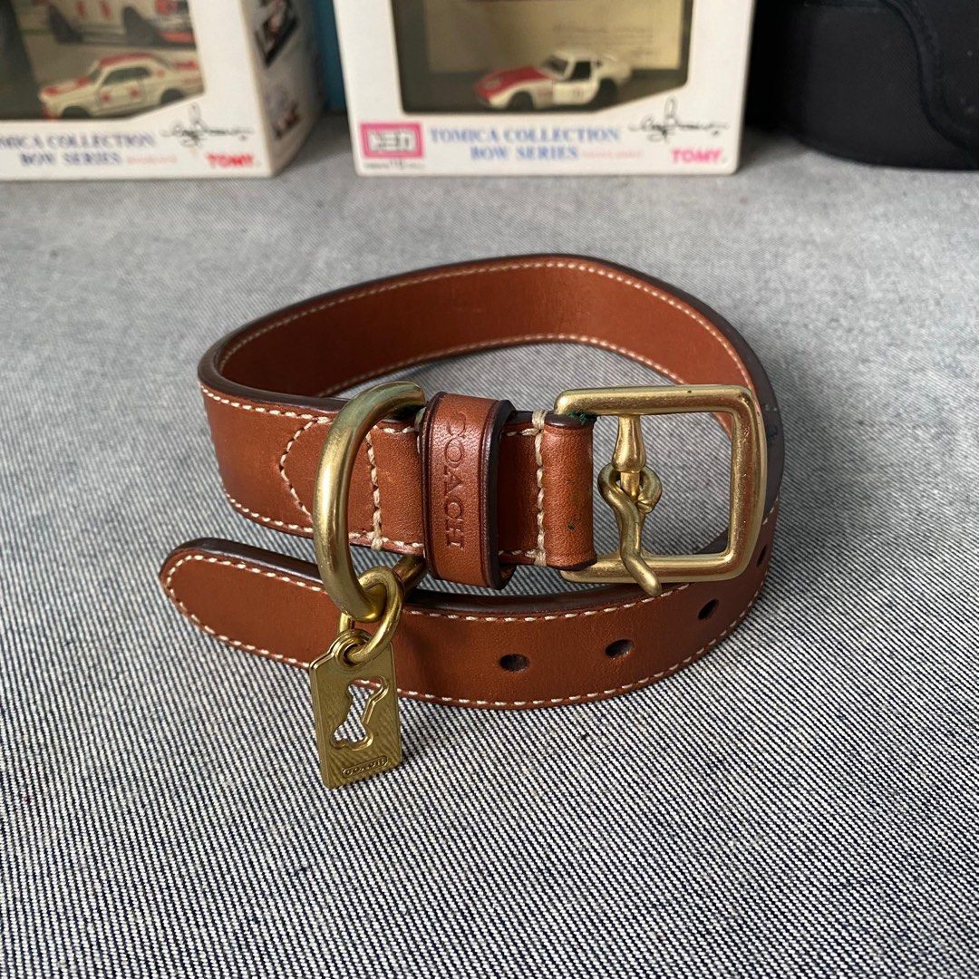 Coach leather outlet dog collar