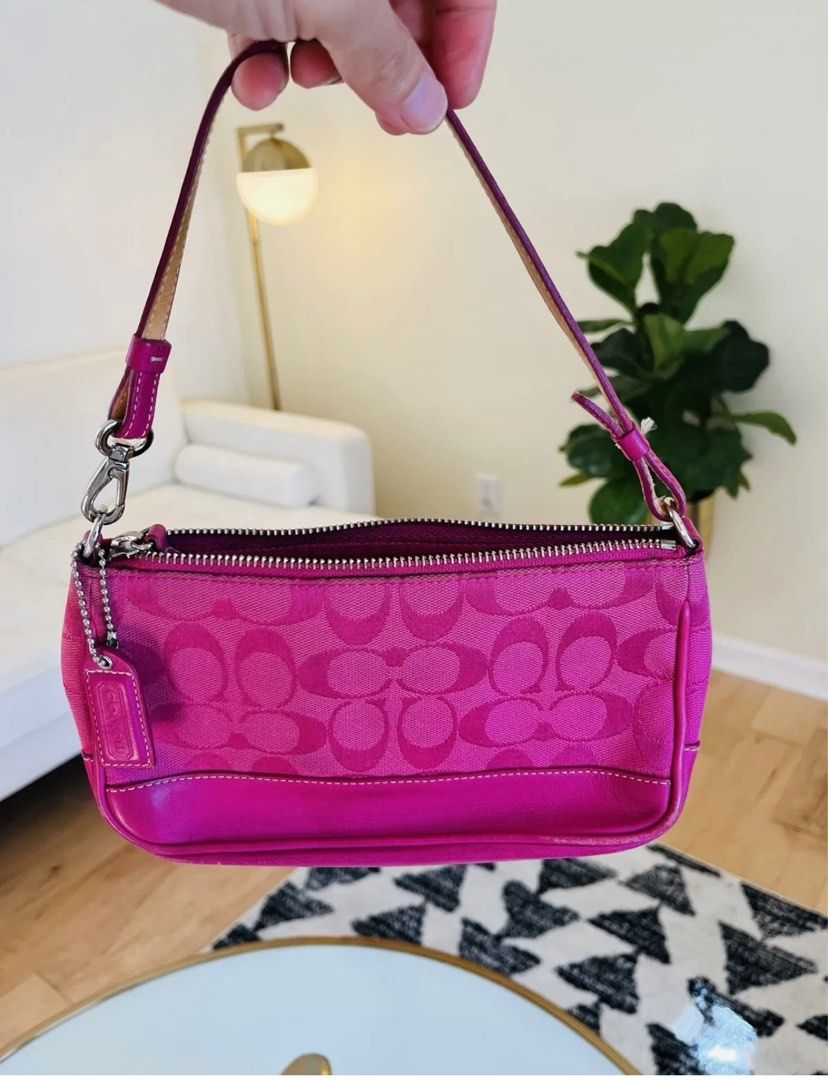 Hot pink coach crossbody purse shop