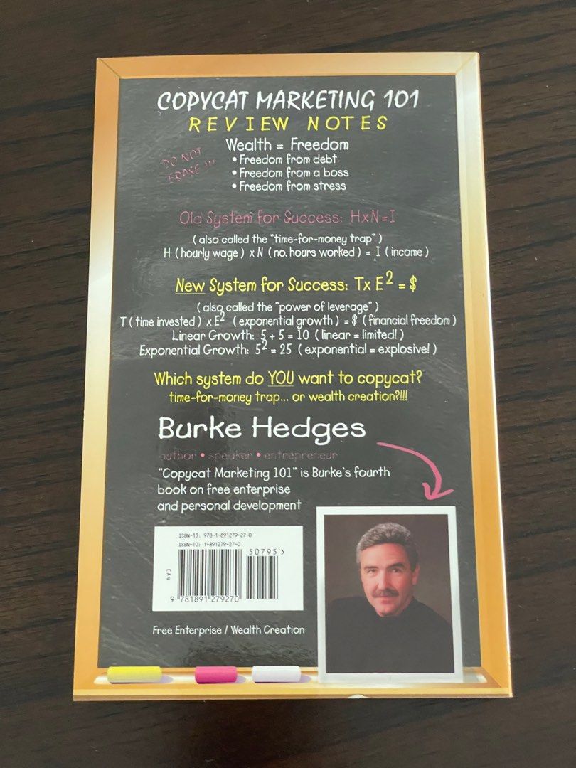 Copycat Marketing 101 by Burke Hedges, Hobbies & Toys, Books