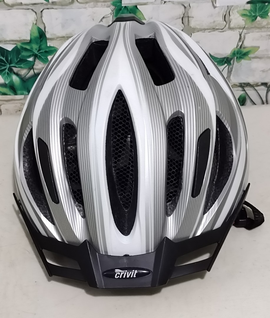 CRIVIT UNISEX BIKE HELMET WITH LIGHT