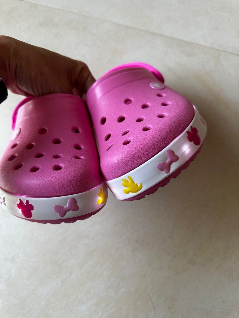 Girls light up crocs top