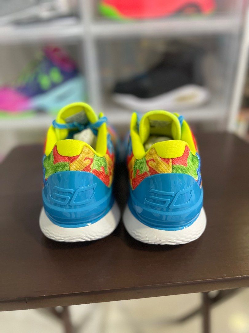 Curry 1 Low Flotro “Sour Patch Kids” (Category: Sneakers) located in Manila. Submitted by jedmac (Listing ID 1259743580, Image 3). Description: Complete with Box Buyer will handle the Shipment Cost RFS: need cash.