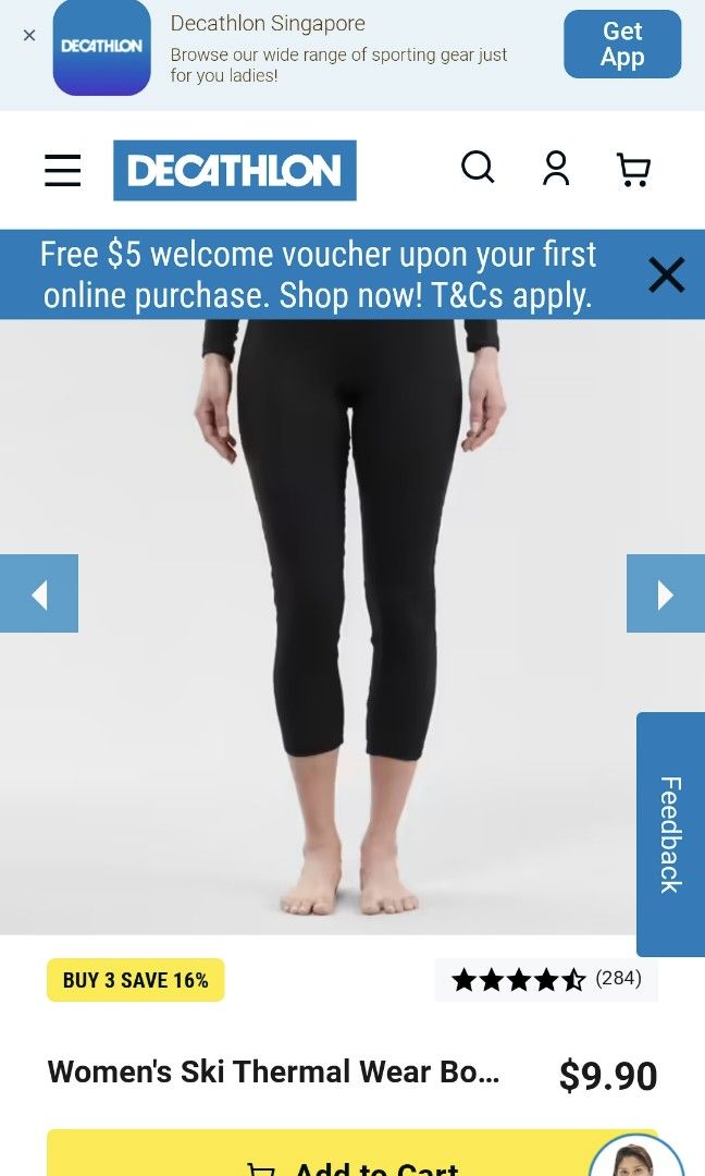 Decathlon Thermal Legging Greyish Size M, Women's Fashion, Bottoms, Other  Bottoms on Carousell