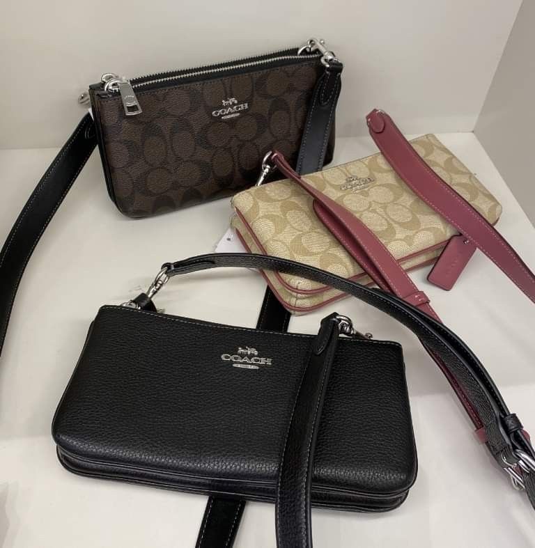Coach crossbody clearance double zip